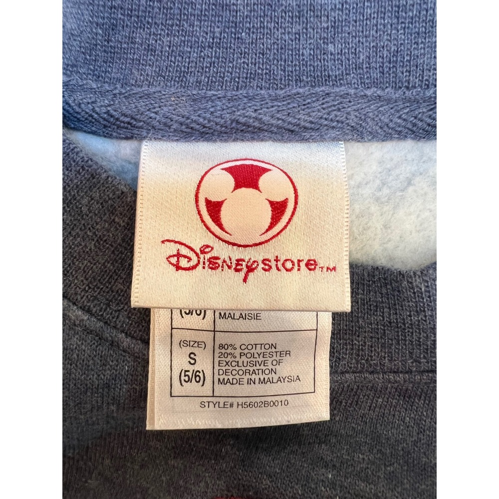 Vintage Walt Disney World Kids Sm 5/6 Mickey Sweatshirt Embroidered Football - Picture 6 of 7